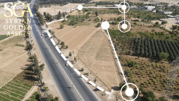 Prime Agricultural Land for Sale – Damascus Airport Road (Next to The Cinematic City) – Convertible to Tourism Use