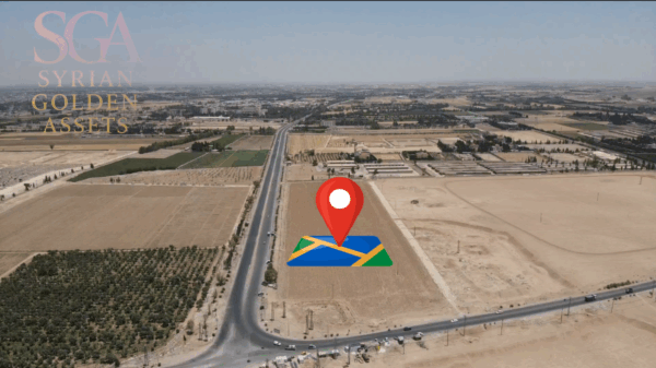 Prime 55-Dunum Land with Dual Frontage – 200m from Damascus Conference Palace – Ideal for Investment